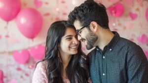 Couple Sitting by Table on Restaurant