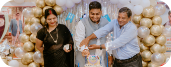 group of friends enjoying a birthday celebration